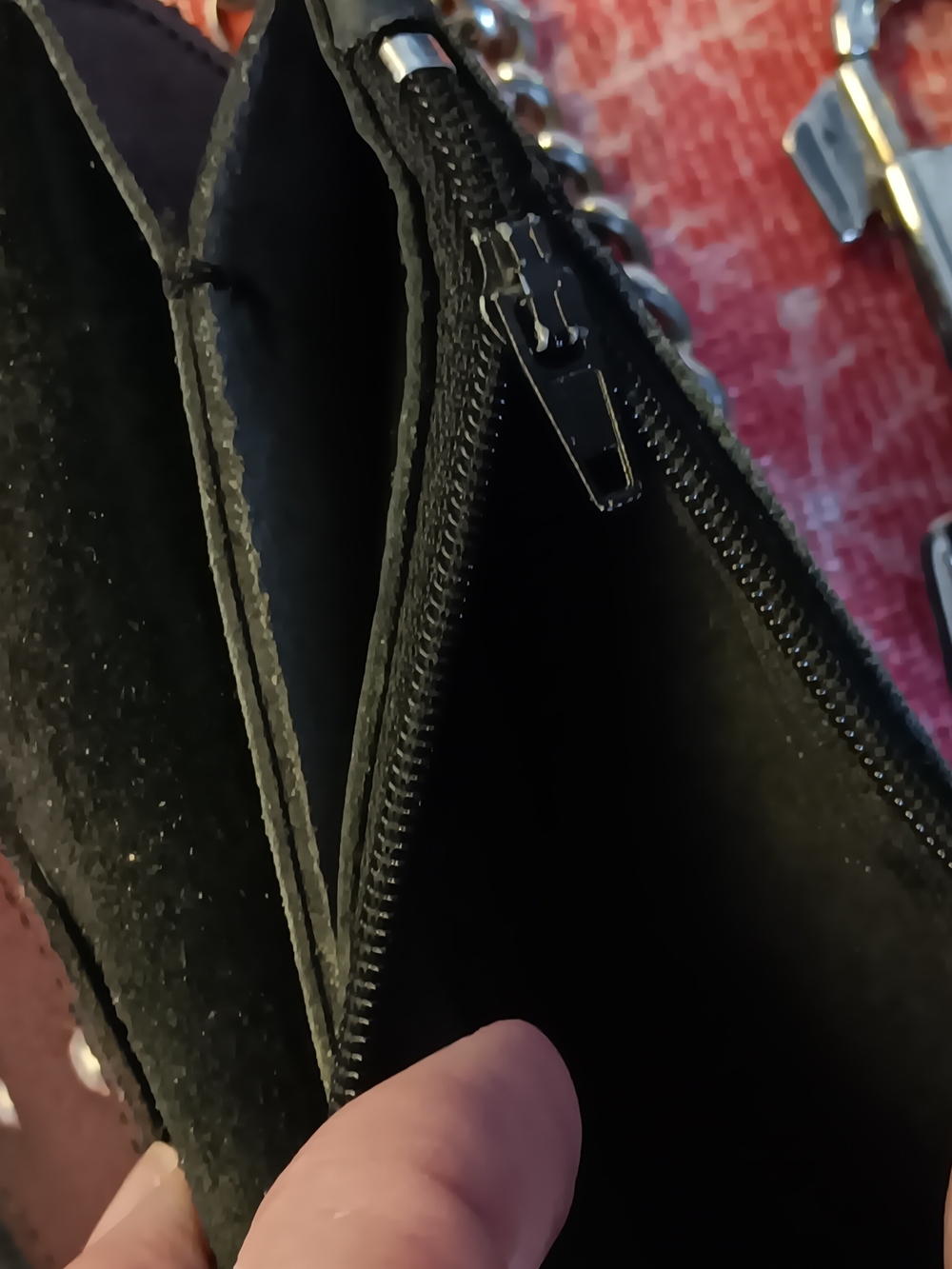 Retro ! Harley-Davidson Black Leather Chain Wallet - Picture 7 of 12